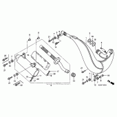 Схема вузла: Expansion chamber (05- 07) для Honda CR250