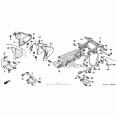 Схема узла: Защитные дуги для Honda GL1800 Gold Wing