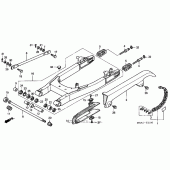 Схема вузла: Задній важіль (Маятник) для Honda VT750 Shadow Deluxe