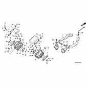 Схема узла: Air duct для Honda GL1800 Gold Wing