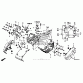 Схема вузла: Передня клапанна кришка для Honda VT1300 Sabre