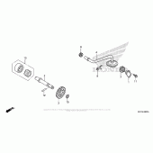 Схема вузла: Масляний насос для Honda CRF450 CRF450X