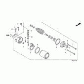 Схема узла: Стартер электрический для Honda CB1000 CB1000R