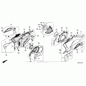 Схема вузла: Engine Cover + Side Panel для Honda NC700