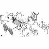 Схема узла: Радиатор 93-95 для Honda CBR900RR CBR900RR Fireblade