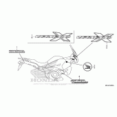 Схема вузла: Mark (1) для Honda VFR1200 Crosstourer