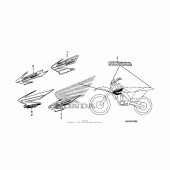 Схема вузла: Mark (1) для Honda CRF250 CRF250X