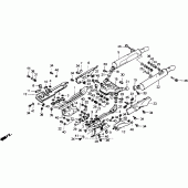 Схема вузла: Exhaust muffler (a / i) для Honda GL1500 Gold Wing Interstate