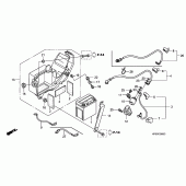 Схема вузла: Акумулятор для Honda CRF230 CRF230F