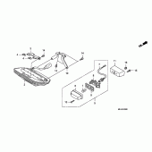 Схема вузла: Задній ліхтар (Стоп-сигнал) для Honda CB1300 Super Four