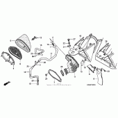 Схема вузла: Air cleaner (06- 09) для Honda CRF250 CRF250R