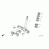 Схема вузла: Рульова траверса для Honda CB1000 CB1000F
