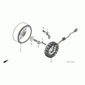 Схема узла: Генератор для Honda CB600F Hornet