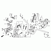 Схема узла: Руль & Кожух руля для Honda FSC600 Silver Wing