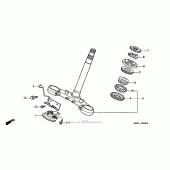 Схема вузла: Рульова траверса для Honda VFR800 Interceptor