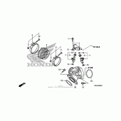 Схема узла: Впускной патрубок для Honda VT750 Shadow Phantom