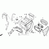 Схема узла: Воздушный фильтр для Honda XR250