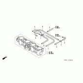 Схема узла: Дроссельная заслонка (TUBING) для Honda CBR900RR CBR929RR Fireblade