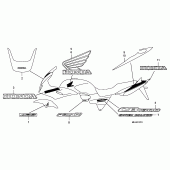 Схема вузла: Label read the manual (CB1300S / SA) для Honda CB1300 Super Bol D'Or