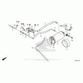 Схема вузла: Система вентиляції бака для Honda CRF1000 Africa Twin
