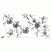 Схема вузла: Карбюратор (component parts) (1) для Honda CB600F 599