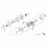 Схема вузла: Масляний насос для Honda XR125