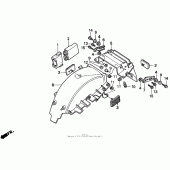 Схема вузла: Заднє крило для Honda CBR1000 CBR1000F Hurricane
