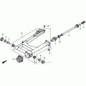 Схема вузла: Задній важіль (Маятник) для Honda VT1100 Shadow ACE Tour