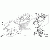 Схема вузла: Сидіння (2) для Honda CBR1000 CBR1000RR (Special Edition) Fireblade
