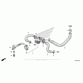 Схема вузла: Система вентиляція картера для Honda CBR600 CBR600RR