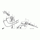 Схема узла: Switch/cable для Honda CBR1100XX Blackbird