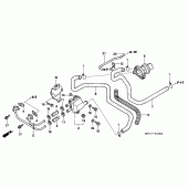 Схема узла: Система индукции воздуха для Honda FMX650