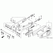 Схема узла: Задний рычаг (Маятник) для Honda CBR600 CBR600FR Racing Edition