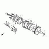 Схема узла: Сцепление для Honda CMX250 Rebel