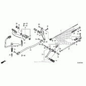 Схема вузла: Педаль (Лапка) для Honda VT750 Shadow Aero