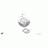 Схема вузла: Циліндр для Honda CRF230 CRF230F