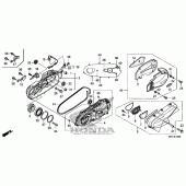 Схема узла: Задний рычаг (Маятник) для Honda FSC600 Silver Wing