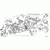 Схема узла: Электрооборудование для Honda NC700