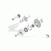 Схема вузла: Привід стартера для Honda CBR1000 CBR1000RR Fireblade