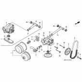 Схема вузла: Масляний фільтр / маслонасос для Honda XL600 Transalp