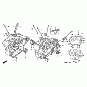 Схема вузла: Картер двигуна для Honda XL600 Transalp