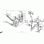 Схема узла: Передний тормозной цилиндр для Honda CBR900RR CBR919RR Fireblade