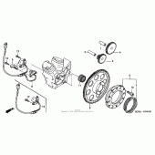 Схема вузла: Привід стартера для Honda VT600 Shadow VLX