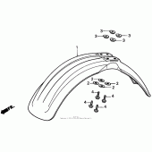 Схема узла: Переднее крыло для Honda CR250