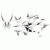 Схема вузла: Mark / stripe (10) для Honda CBR600 CBR600RR