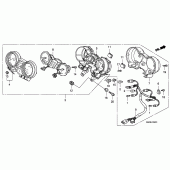 Схема вузла: Панель приладів (CBF600N / NA) для Honda CBF600