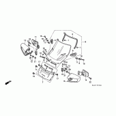 Схема узла: Ветровое стекло для Honda ST1100 Pan-European