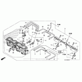 Схема вузла: Дросельна заслонка для Honda CBR600 CBR600RR