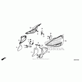 Схема вузла: Бічний обтічник для Honda GL1800 Gold Wing Valkyrie