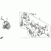 Схема узла: Передний тормозной суппорт для Honda ST1100 Pan-European